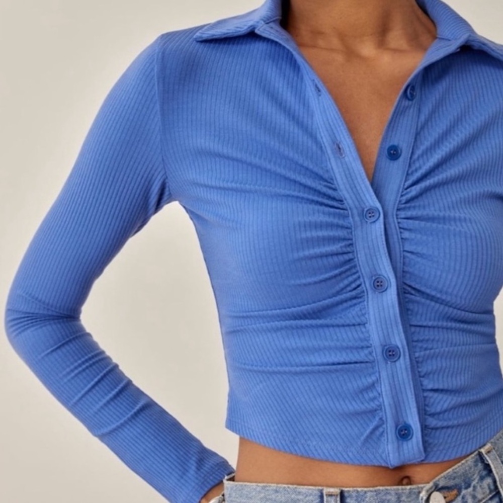 Make a Black Friday offer! // NWOT Reformation Elin Knit Top in Dusk // size SM
